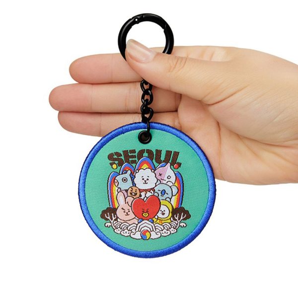 BT21 [ THE CITY EDITION ] WAPPEN KEYRING Hot on Sale - Image 3