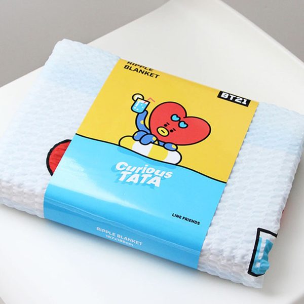 BT21 RIPPLE BLANKET [ CURIOUS TATA ] Hot on Sale - Image 5