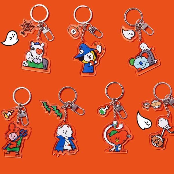 BT21 [ KNOCK, KNOCK WHO S THERE ] KEYRING Fashion