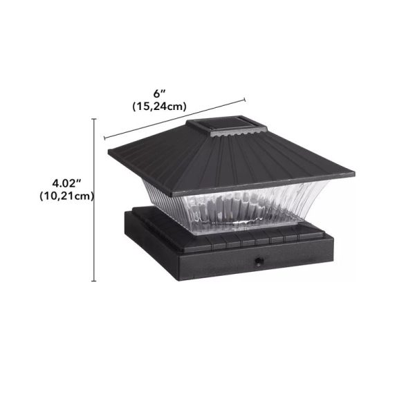 Color-Changing Plastic Solar Powered LED Fence Post Cap GL1648 on Sale - Image 3