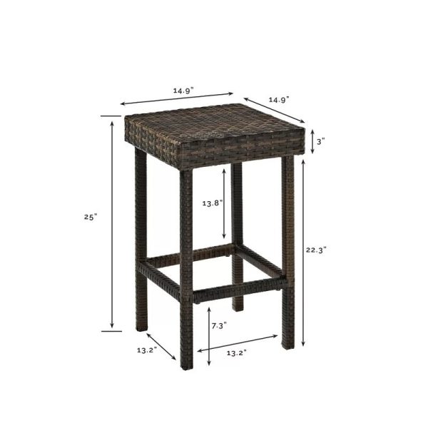 Adelita Patio Bar Stool (Set of 2) MRM1698 For Sale - Image 3