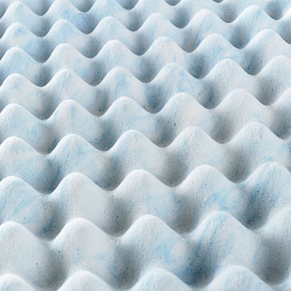 King Convoluted Swirl 3  Gel Memory Foam Mattress Topper SB2604 on Sale - Image 2