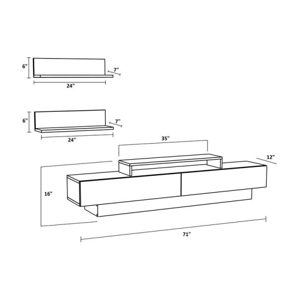 Pritts TV Stand for TVs up to 78  MRM1932 on Sale - Image 2