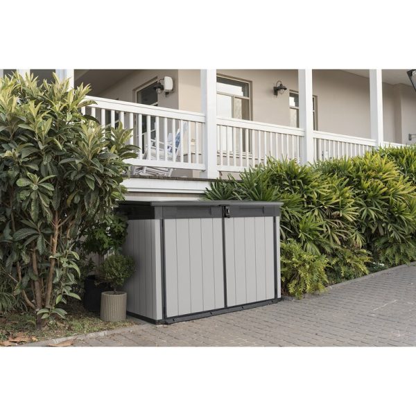 Premier Jumbo 4 ft. 7.5 in. W x 2 ft. 8.3 in. D Resin Horizontal Garbage Shed MRM1552 Online Sale