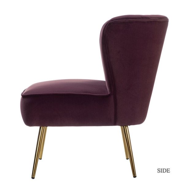 Alfredo 26  Wide Tufted Velvet Side Chair MRM1507 Hot on Sale - Image 2