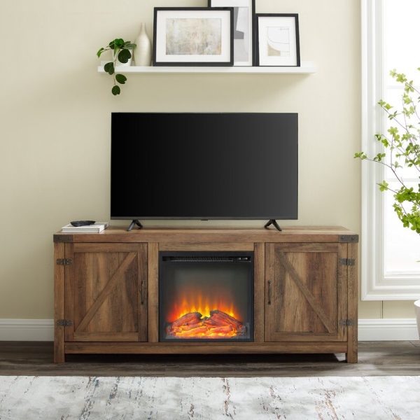 Adalberto TV Stand for TVs up to 65  with Fireplace Included 887AH Online now