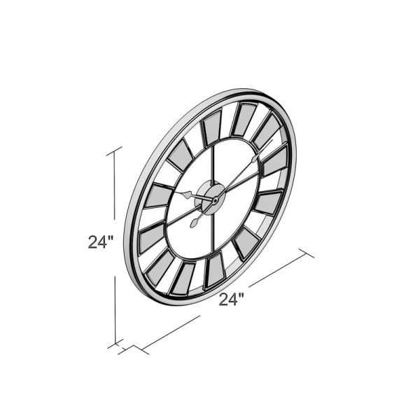 Oversized Willcox 24  Wall  Clock 1865CDR For Discount - Image 3