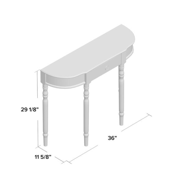 Dark Cherry 14.8   Console Table 1922CDR For Sale - Image 3