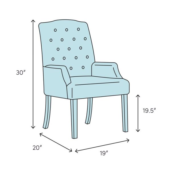 Upholstered Arm Chair MRM1353 on Sale - Image 3