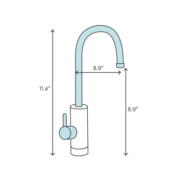 K-7505-BL Purist Single-Hole Kitchen Sink Faucet with 8  Pullout Spout with ProMotion™ 1999CDR Supply - Image 3