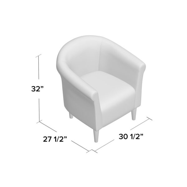 Liam 30.5  Wide Polyester Barrel Chair SB2588 Online Sale - Image 3