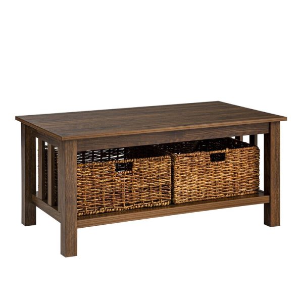 Dark Walnut Denning Coffee Table with Storage 1096AH Cheap - Image 3