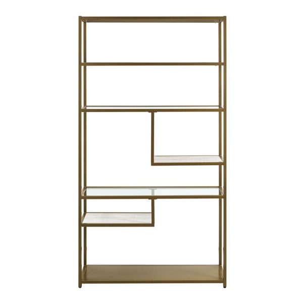 Lilyana 72  H x 40  W Steel Geometric Bookcase MRM1808 For Discount - Image 2