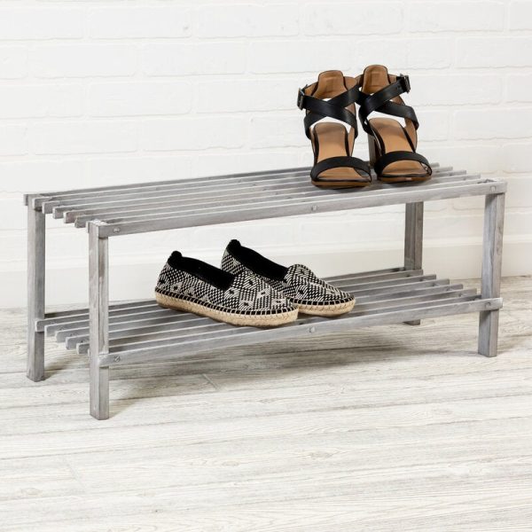 2-Tier 8 Pair Shoe Rack 4569RR Fashion