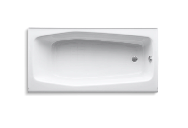 Kohler Villager Collection 60  Cast Iron Soaking Bathtub for Three Wall Alcove Installations with Right Hand Drain 862AH Sale - Image 2