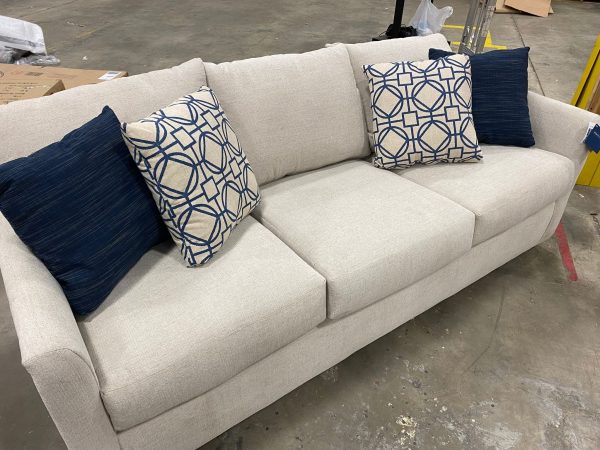 85  Square Arm Sofa with Reversible Cushions 928AH For Discount