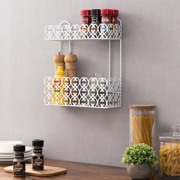 Holdingford 12  W x 14  H x 4  D Wall Mounted Bathroom Shelves (Set of 2) MRM1724 Online now