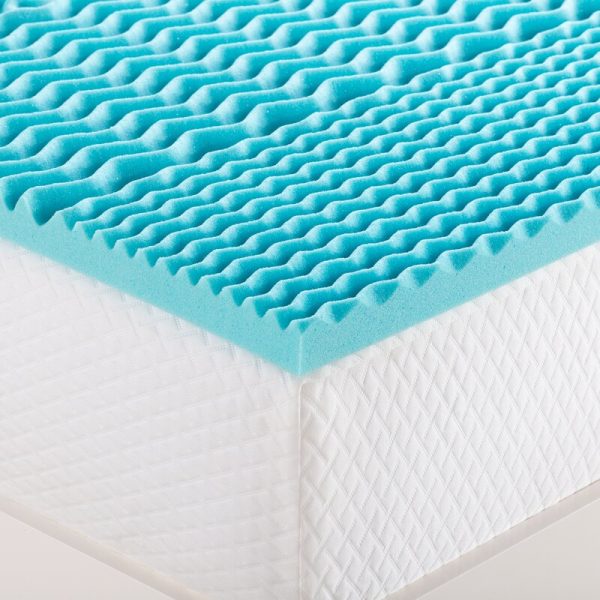 Blue Premium Zoned 2  Gel Memory Foam Mattress Topper MRM1901 on Sale - Image 2