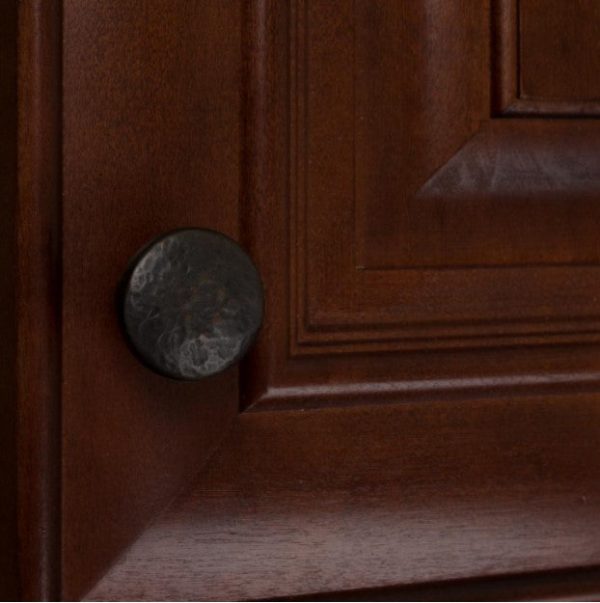 1-1 4 in. Dia Oil Rubbed Bronze Round Hammered Cabinet Knob (10-Pack) GL1426 For Sale - Image 3