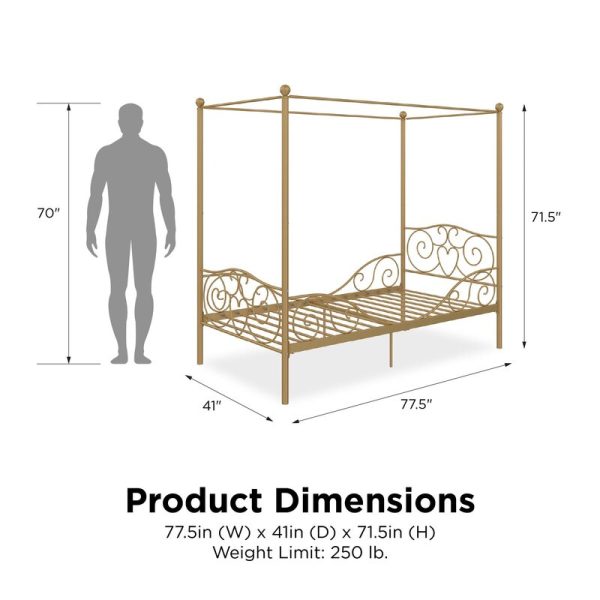 Twin Biggerstaff Canopy Bed 4332RR Online - Image 3