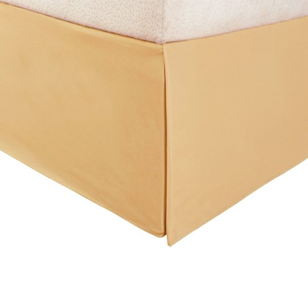 Twin XL Gold Mitchell Brushed Microfiber 15   Bed Skirt Online