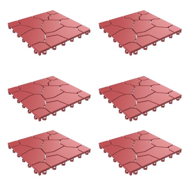 11.5  x 11.5  Plastic Interlocking Deck Tile (Set of 24) GL1845 (4 boxes) Sale - Image 2