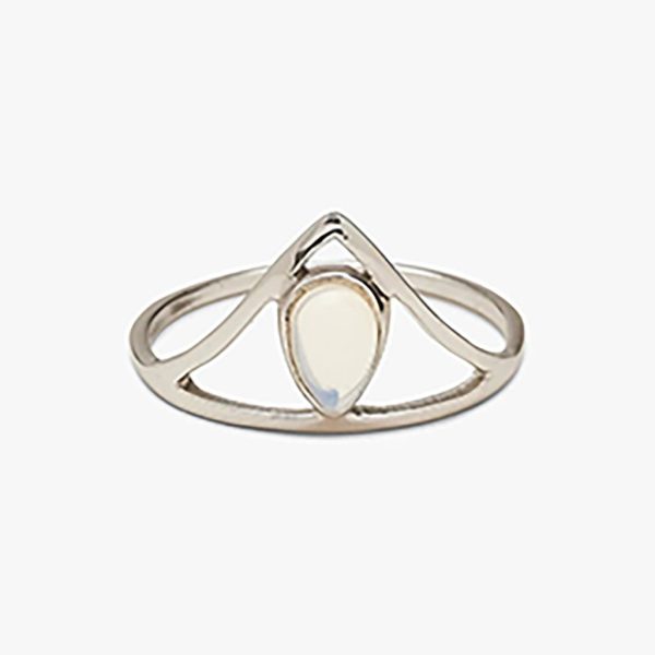 Pura Vida : Chevron Stone Ring - Silver Online now - Image 4