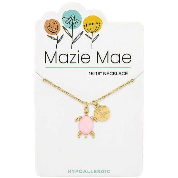 Center Court: Gold Rosewater Opal Turtle & Sand Dollar Dangle Mazie Mae Necklace Discount